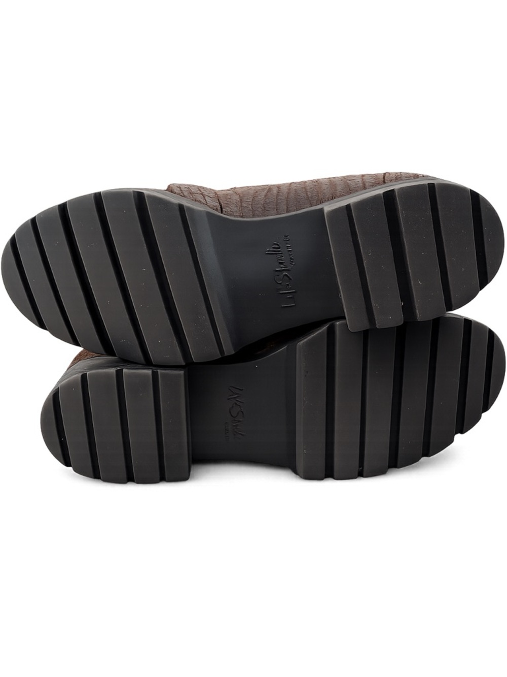 LifeStride Lolly Loafers Brown Crinkle Lug Sole Comfort 6.5 Preppy Classic‎ - Picture 4 of 5